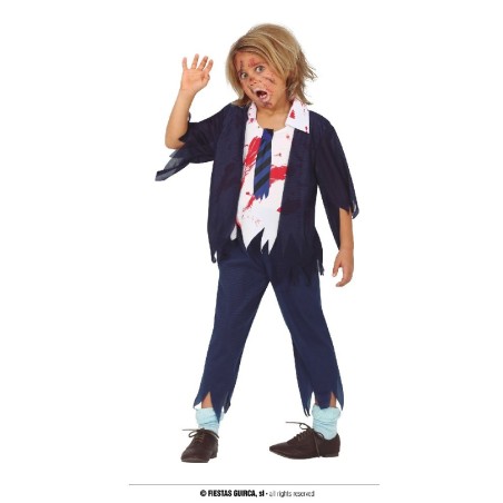 DISFRAZ COLEGIAL ZOMBIE 7-9 Años
