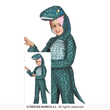 DISFRAZ DINOSAURIO RAPTOR 5-6 AÑOS