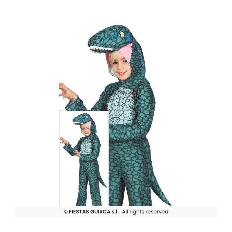 DISFRAZ DINOSAURIO RAPTOR 7-9 AÑOS