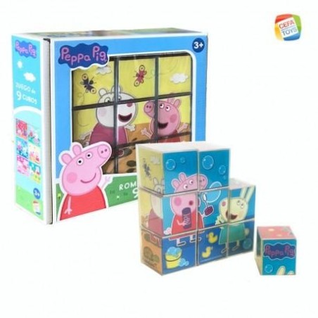 ROMPECABEZAS PEPPA PIG 9 CUBOS