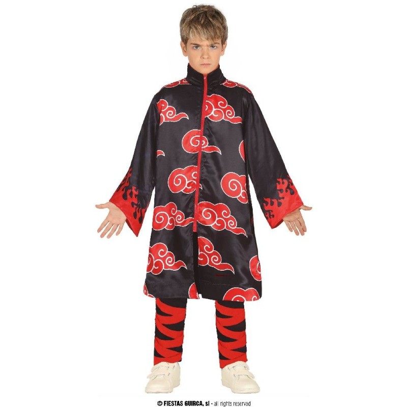 DISFRAZ NINJA NARUTO AKATSUKI 10-12 Años