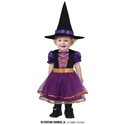 DISFRAZ BRUJA PURPLE 2-3 Años