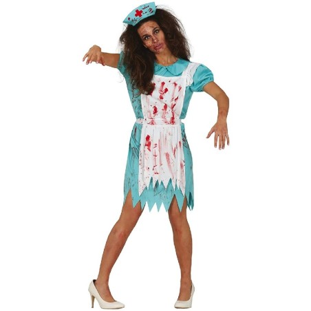 DISFRAZ ENFERMERA ZOMBIE ADULTO TALLA M