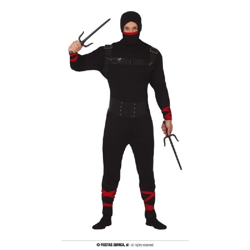 DISFRAZ NINJA ADULTO T.M 48 50
