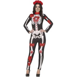 DISFRAZ CATRINA FLORES T.S 36-38 2