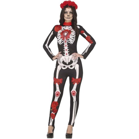 DISFRAZ CATRINA FLORES T.S 36-38