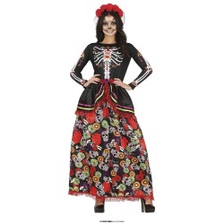 DISFRAZ CATRINA FALDA LARGA (S)