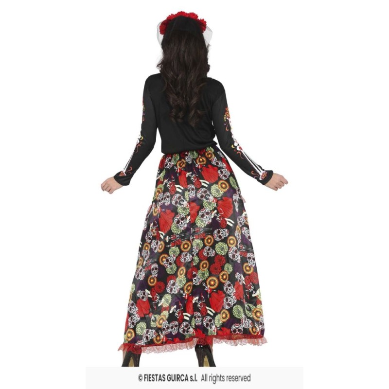 DISFRAZ CATRINA FALDA LARGA (M)