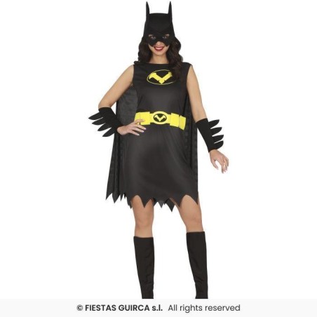 DISFRAZ SUPERHEROINA MUERCIELAGO BAT(S)