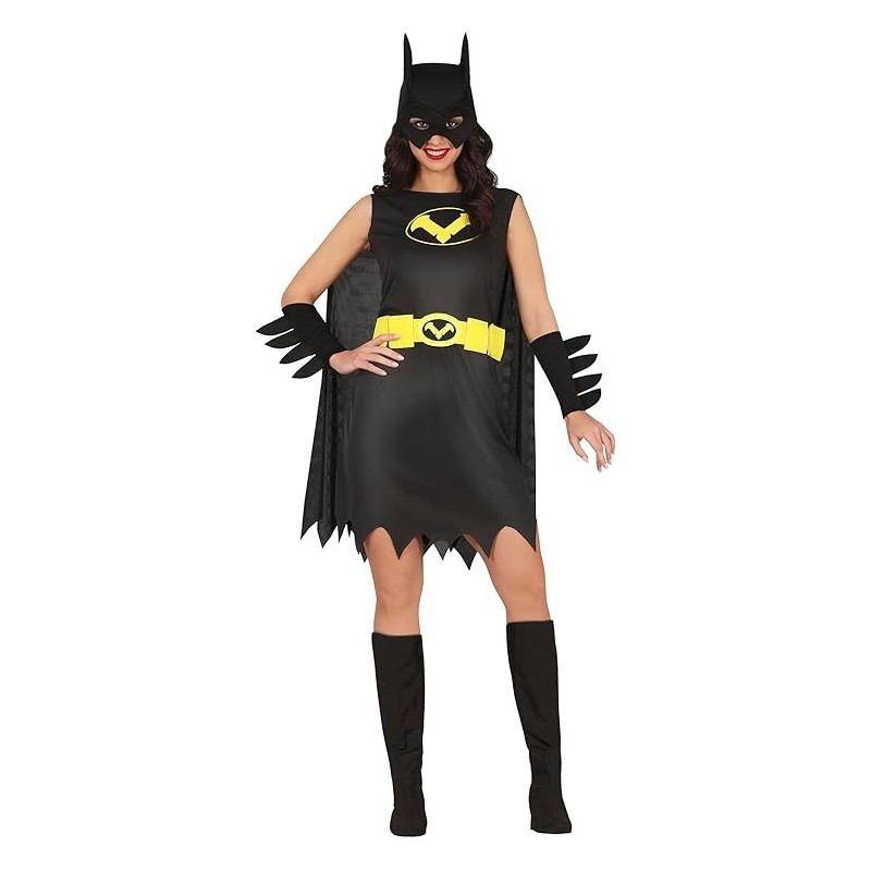 DISFRAZ SUPERHEROINA MUERCIELAGO BAT(S)