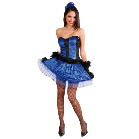 DISFRAZ CAN CAN AZUL ADULTO
