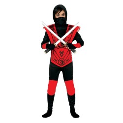 DISFRAZ NINJA ROJO 3-4 AÑOS