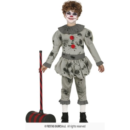 DISFRAZ PAYASO IT BAD CLOWN 7-9 Años
