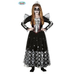 DISFRAZ SKELETON PRINCESS 5-6 AÑOS