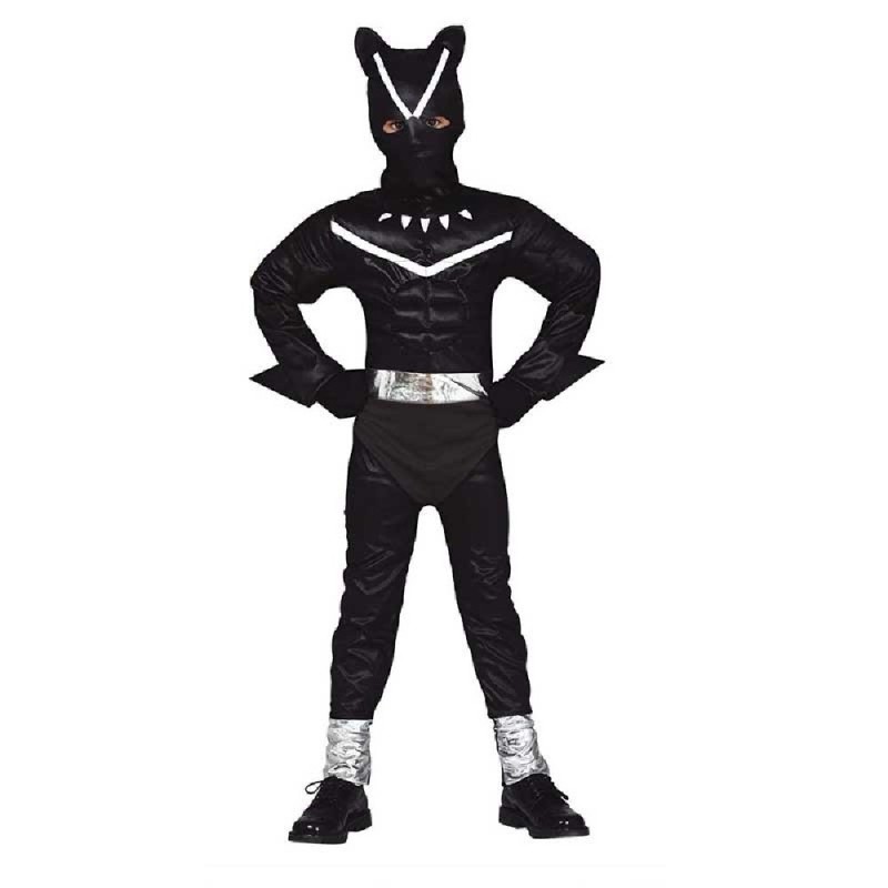 DISFRAZ BLACK FELINE PANTHER 5-6 AÑOS