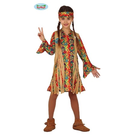 DISFRAZ DE HIPPIE NIÑA 5-6 AÑOS
