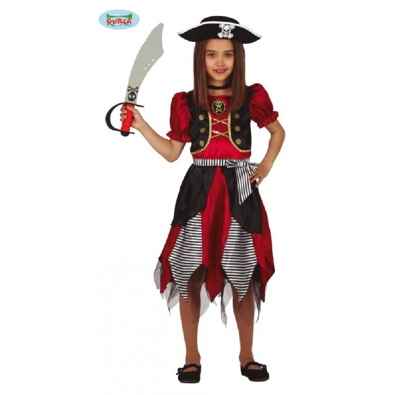 DISFRAZ PIRATA NIÑA INFANTIL 5-6 AÑOS