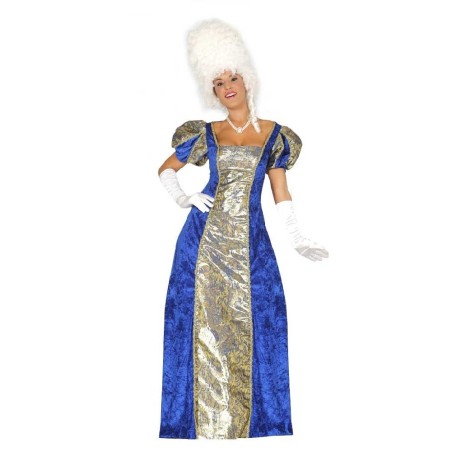 DISFRAZ MARQUESA AZUL EPOCA TALLA L