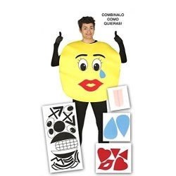 DISFRAZ EMOTICONO + M&M MIX CARAS