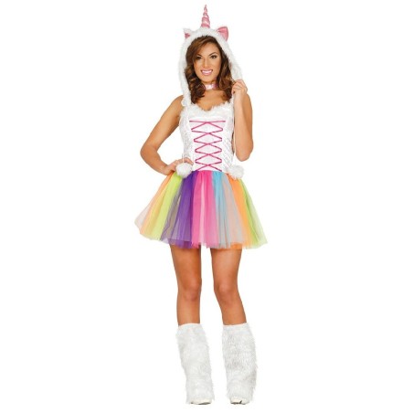DISFRAZ UNICORNIO COLORES ADULTA T.S 36-