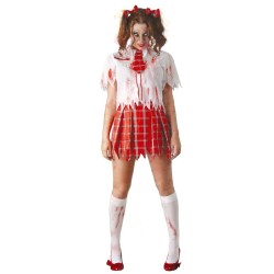 DISFRAZ ZOMBIE ESTUDIANTE COLEGIALA T.S