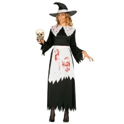DISFRAZ BRUJA DE SALEM ADULTA TALLA M 38