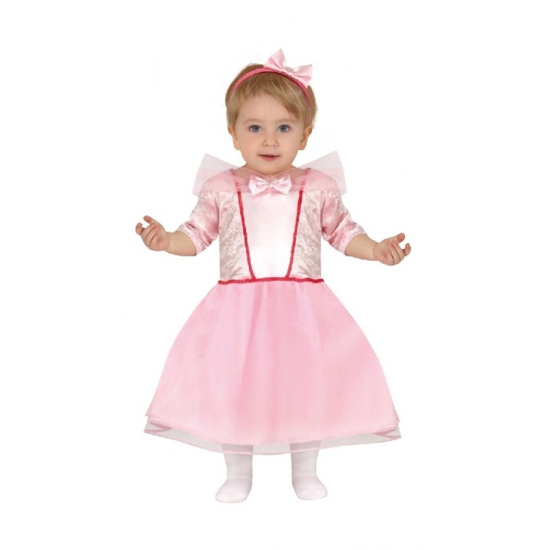 DISFRAZ PRINCESA ROSA 18-24 Meses