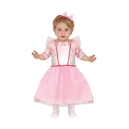 DISFRAZ PRINCESA ROSA 18-24 Meses