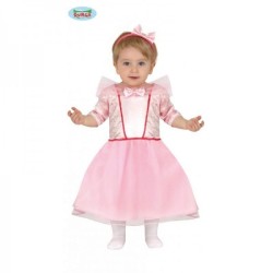 DISFRAZ PRINCESA ROSA 18-24 Meses 2