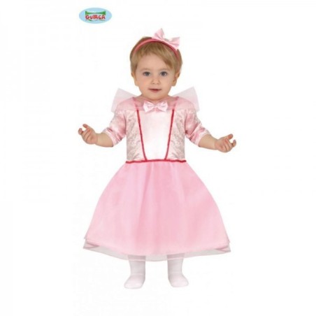 DISFRAZ PRINCESA ROSA 18-24 Meses