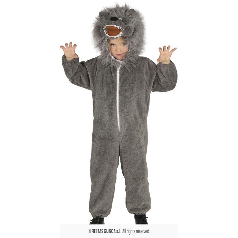 DISFRAZ LOBO GRIS 5-6 AÑOS