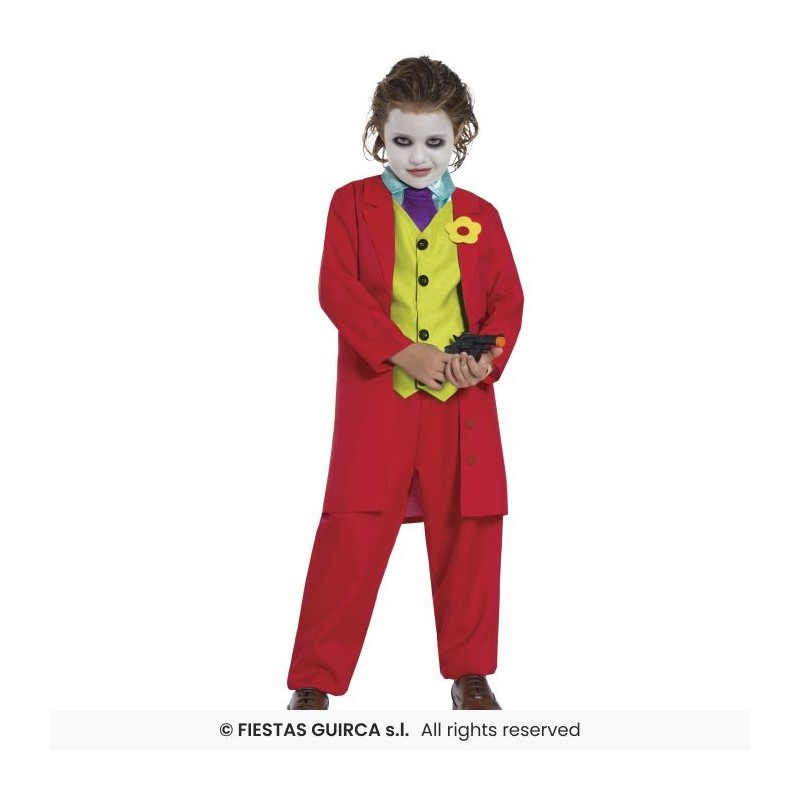 DISFRAZ JOKER ROJO MR SMILE 10-12 Años