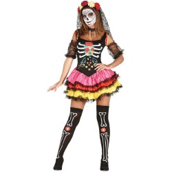 DISFRAZ CATRINA LUJO ADULTO TALLA L