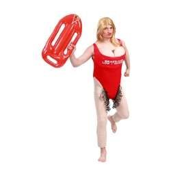 DISFRAZ VIGILANTE PLAYA ADULTO XL