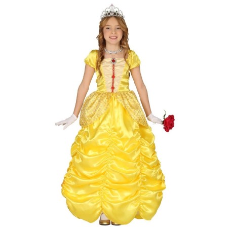 DISFRAZ PRINCESA AMARILLA BELLA INFANTIL