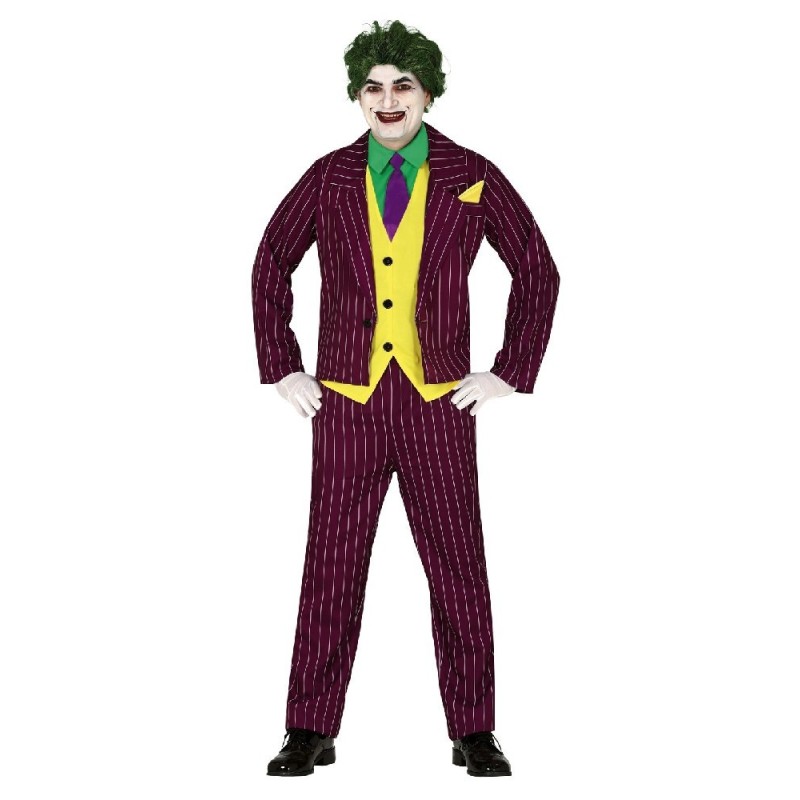 DISFRAZ JOKER CRAZY VILLAIN (M)