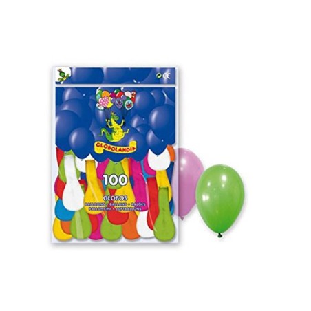 BOLSA 100 GLOBOS COLORES