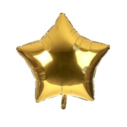 GLOBO GIGANTE ESTRELLA COLOR ORO (45CM)