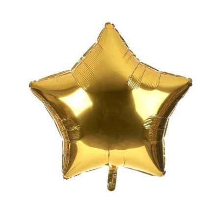 GLOBO GIGANTE ESTRELLA COLOR ORO (45CM)