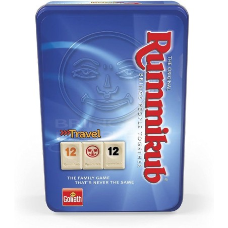 JUEGO RUMMIKUB DE VIAJE EN CAJA METALICA