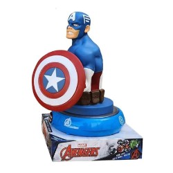 LAMPARA DE NOCHE FIGURA 3D CAPITAN AMERI 2