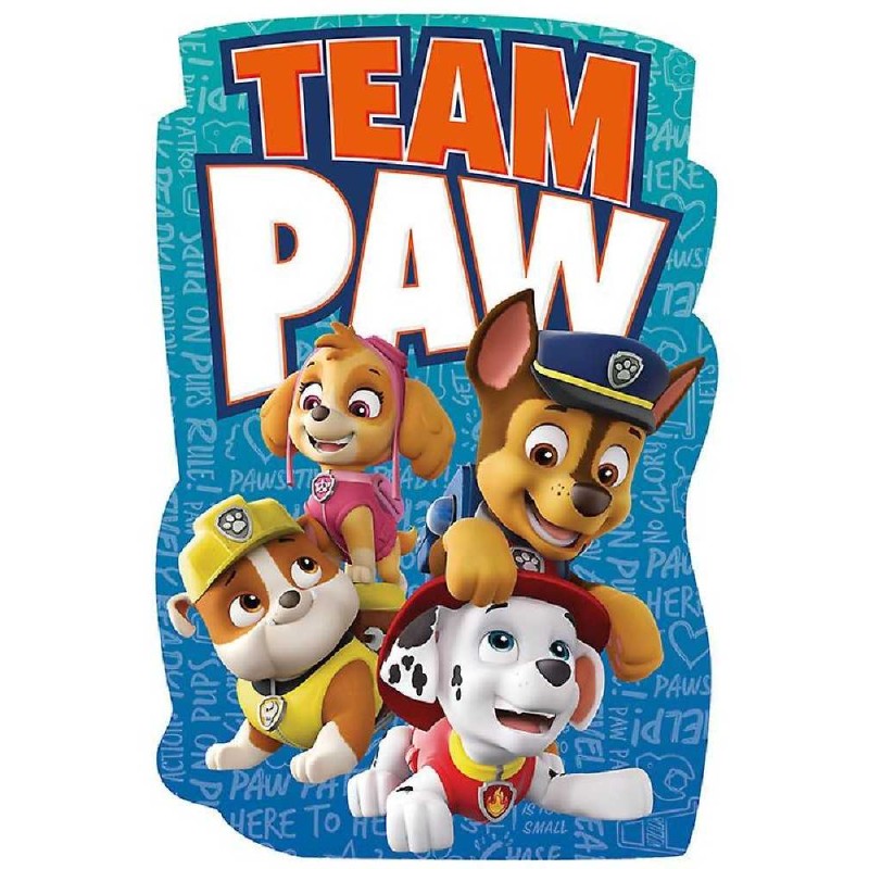 TOALLA PAW PATROL FORMA 88X148 CM