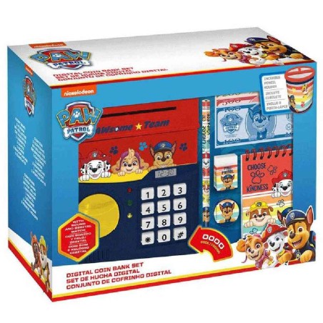 HUCHA DIGITAL  PATRULLA CANINA CON RELOJ