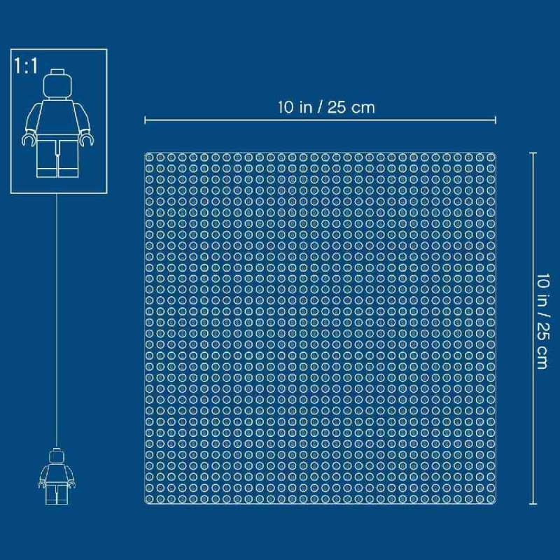 BASE BLANCA LEGO 11010