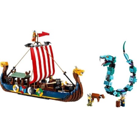 LEGO BARCO VIKINGO Y SERPIENTE MIDGARD -