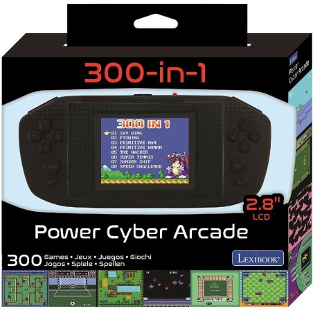 CONSOLA PORTATIL POWER ARCADE 2.8`` 300 