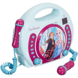 LECTOR CD PORTATIL CON 2 MICROFONOS - FR