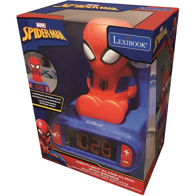 SPIDERMAN DESPERTADOR DIGITAL CON LUZ