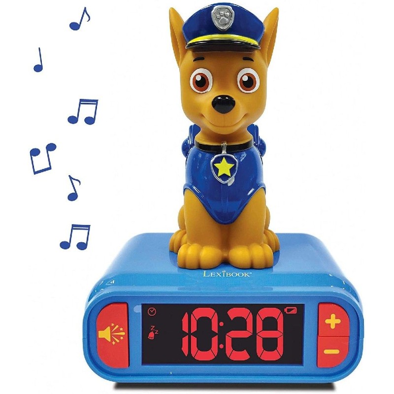 PAW PATROL DESPERTADOR DIGITAL CON LUZ