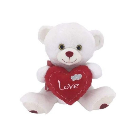 PELUCHE DE OSO CORAZON 50 CM BETI
